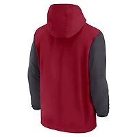 Nike Alabama Tide 2024 Sideline Pregame Player Half-Zip Hoodie