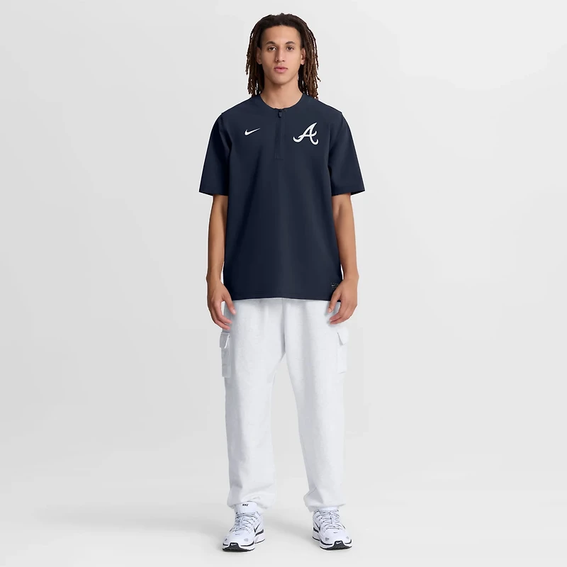 Nike Atlanta Braves Authentic Collection Dri-FIT Quarter-Zip Windshirt