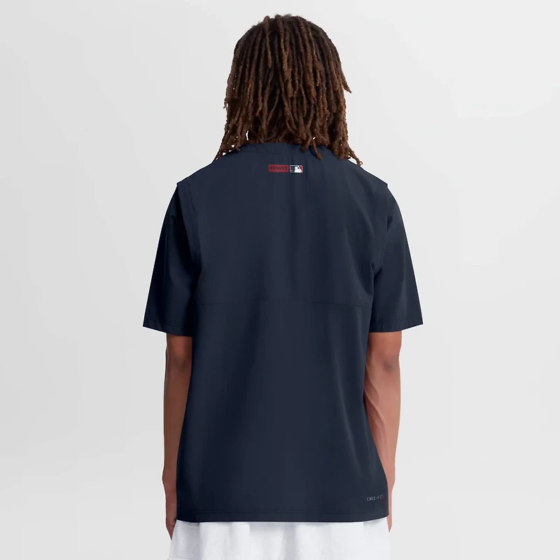 Nike Atlanta Braves Authentic Collection Dri-FIT Quarter-Zip Windshirt