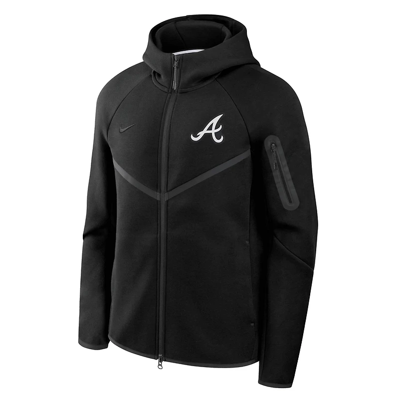 Nike Atlanta Braves Tech Fleece Windrunner Full-Zip Hoodie Jacket