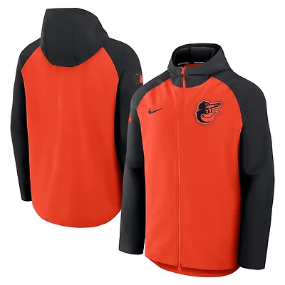 Nike Black Baltimore Orioles Authentic Collection Raglan Performance Full-Zip Jacket