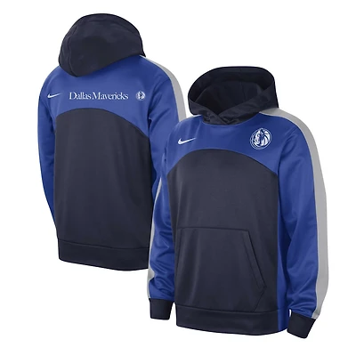 Nike /Blue Dallas Mavericks Authentic Starting Five Force Performance Pullover Hoodie