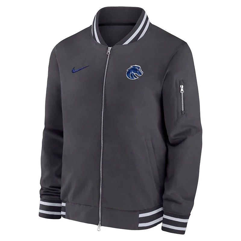 Nike Boise State Broncos Full-Zip Bomber Jacket