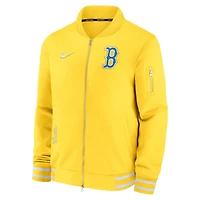 Nike Boston Red Sox City Connect Authentic Collection Game Time Bomber Full-Zip Jacket