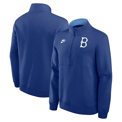 Nike Brooklyn Dodgers Cooperstown Collection Fleece Half-Zip Pullover