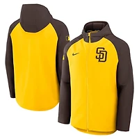 Nike Brown San Diego Padres Authentic Collection Raglan Performance Full-Zip Jacket
