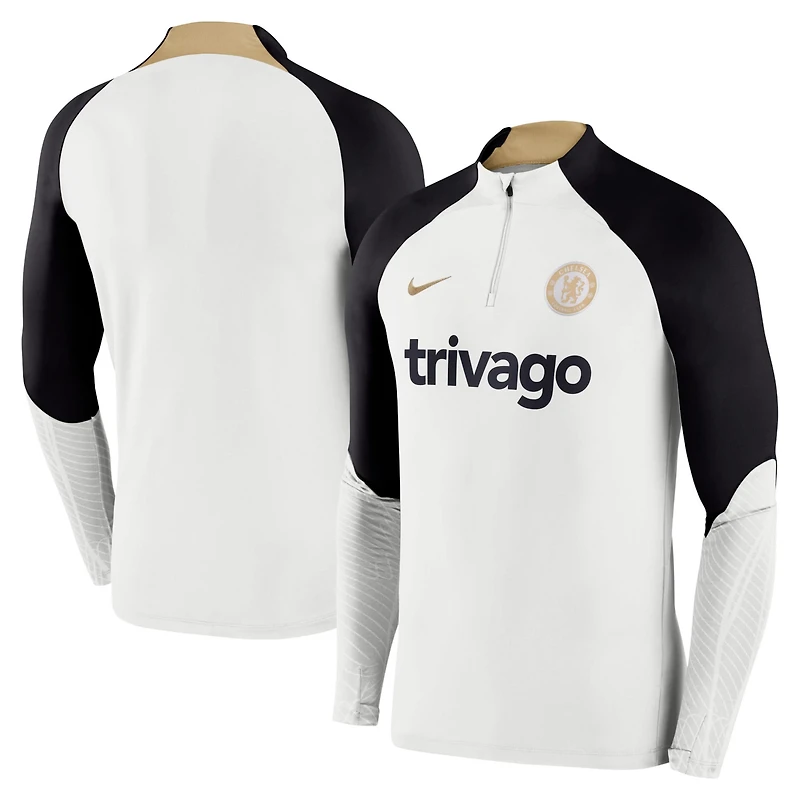 Nike Chelsea Strike Drill 2023/24 Performance Quarter-Zip Long Sleeve Top
