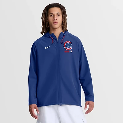 Nike Chicago Cubs Authentic Collection Raglan Therma-FIT Full-Zip Hooded Jacket