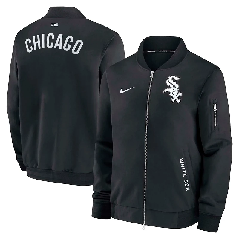 Nike Chicago White Sox Authentic Collection Dugout Full-Zip Bomber Jacket