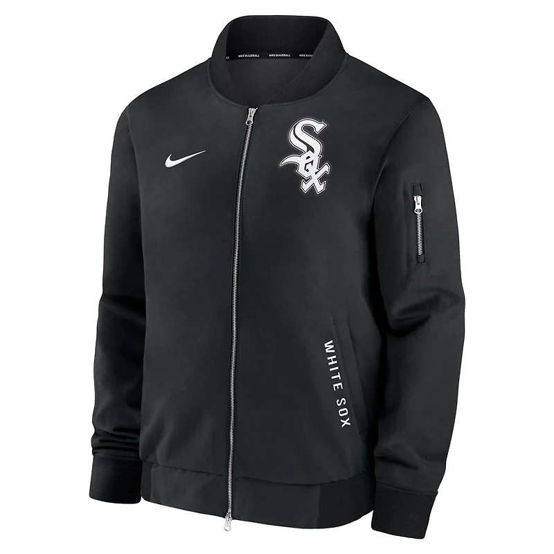 Nike Chicago White Sox Authentic Collection Dugout Relaxed Full-Zip Bomber Jacket