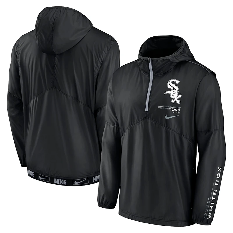 Nike Chicago White Sox Authentic Night Game Performance Half-Zip Windbreaker
