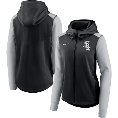 Nike /Gray Chicago White Sox Authentic Collection Baseball Performance Full-Zip Hoodie