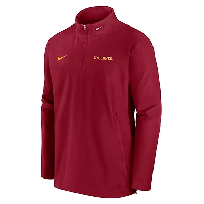 Nike Iowa State Cyclones 2024 Sideline Coach Quarter-Zip Hoodie Jacket
