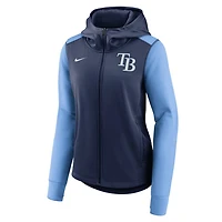 Nike Light Blue Tampa Bay Rays Authentic Collection Baseball Performance Full-Zip Hoodie