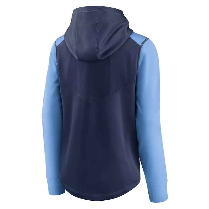 Nike Light Blue Tampa Bay Rays Authentic Collection Baseball Performance Full-Zip Hoodie