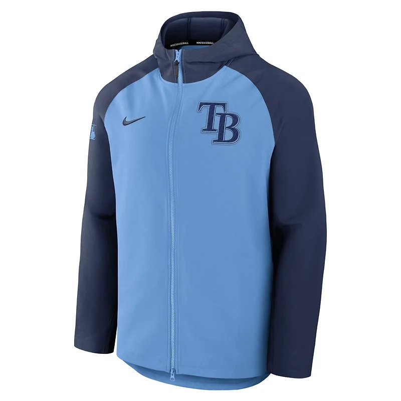 Nike Light Navy Tampa Bay Rays Authentic Collection Raglan Performance Full-Zip Jacket