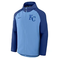 Nike Light Royal Kansas City Royals Authentic Collection Raglan Performance Full-Zip Jacket