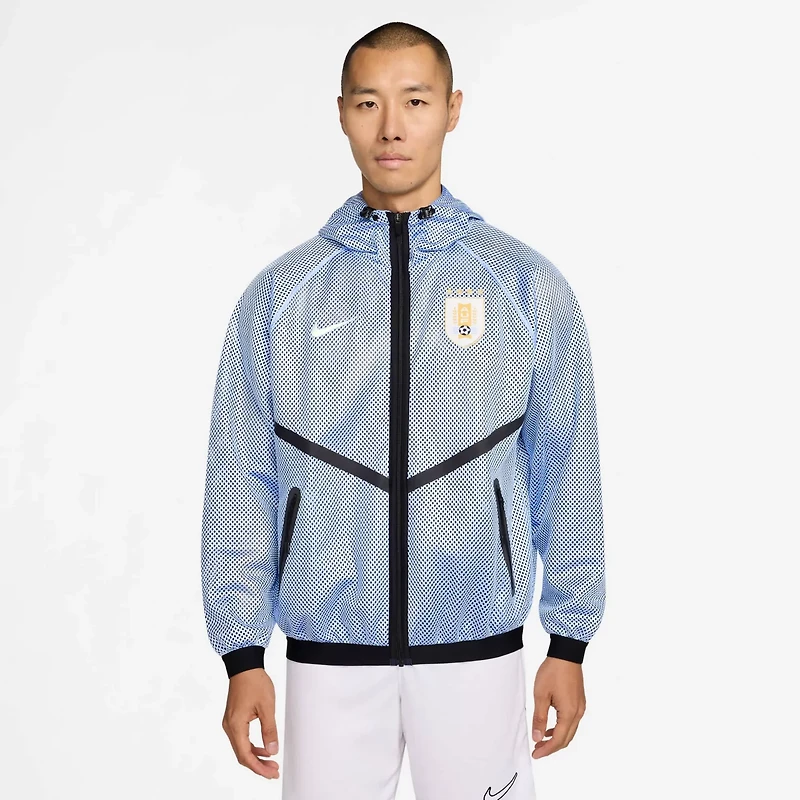 Nike Light Uruguay National Team 2026 Anthem Mesh Dri-FIT Full-Zip Hooded Jacket
