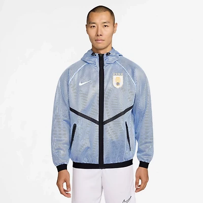 Nike Light Uruguay National Team 2026 Anthem Mesh Dri-FIT Full-Zip Hooded Jacket