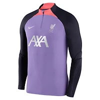 Nike Liverpool Strike Drill 2023 24 Performance Quarter-Zip Long Sleeve Top