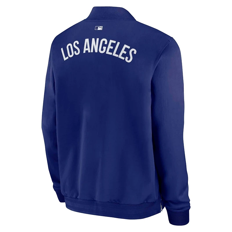 Nike Los Angeles Dodgers Authentic Collection Dugout Full-Zip Bomber Jacket