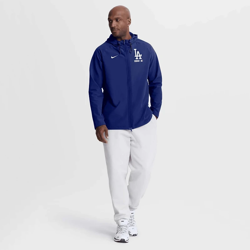 Nike Los Angeles Dodgers Authentic Collection Raglan Therma-FIT Full-Zip Hooded Jacket