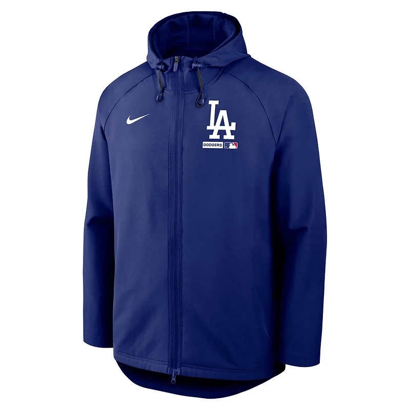 Nike Los Angeles Dodgers Authentic Collection Raglan Therma-FIT Full-Zip Hooded Jacket