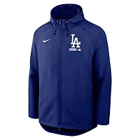 Nike Los Angeles Dodgers Authentic Collection Raglan Therma-FIT Full-Zip Hooded Jacket