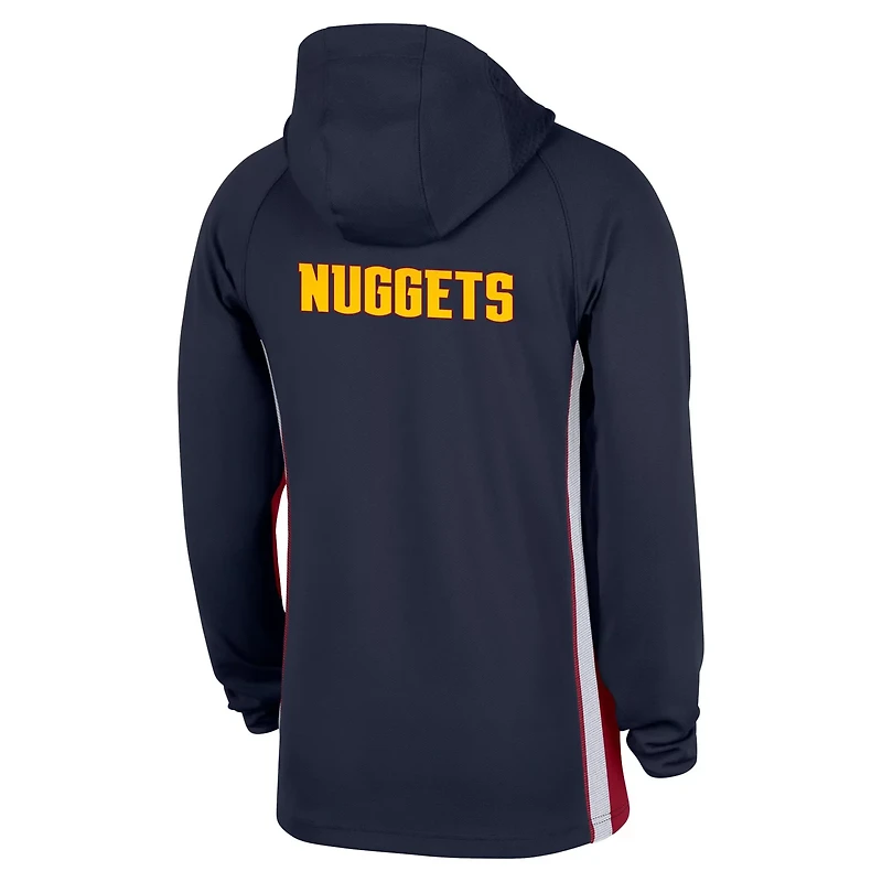 Nike Men’s Denver Nuggets Authentic On Court Zone Dri-FIT 1/4-Zip Hoodie Jacket