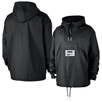 Nike Brooklyn Nets Courtside Premium Club Anorak Quarter-Zip Hoodie Jacket