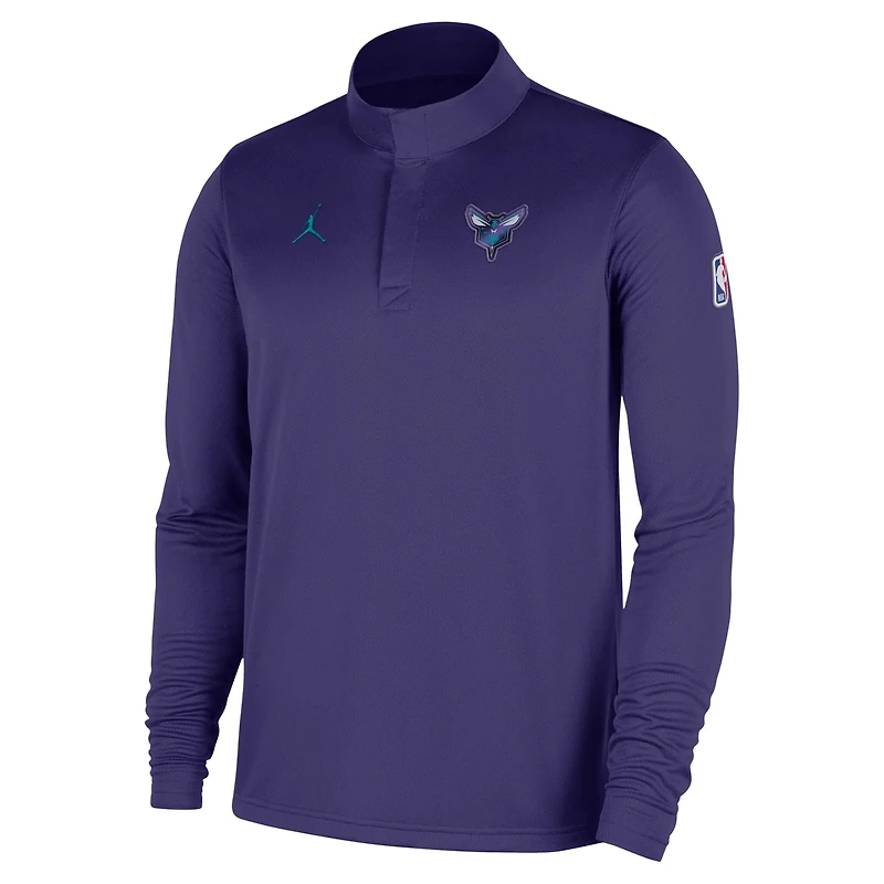Nike Men’s Charlotte Hornets 2025-26 Dri-Fit Authentic 1/4-Zip Coaches Jacket