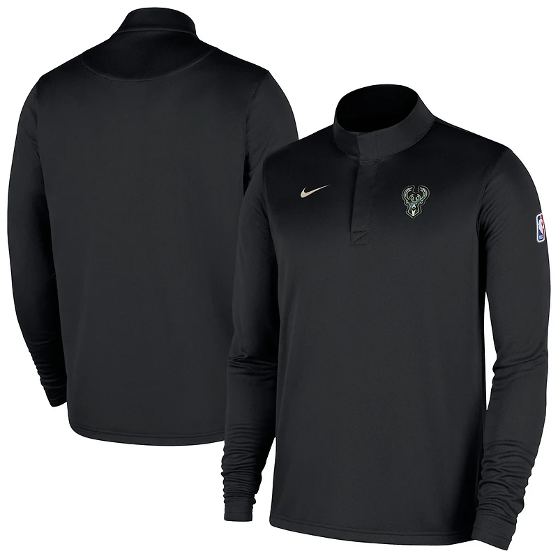 Nike Men’s Milwaukee Bucks 2025-26 Dri-FIT Authentic 1/4-Zip Coaches Jacket
