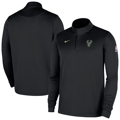 Nike Men’s Milwaukee Bucks 2025-26 Dri-FIT Authentic 1/4-Zip Coaches Jacket