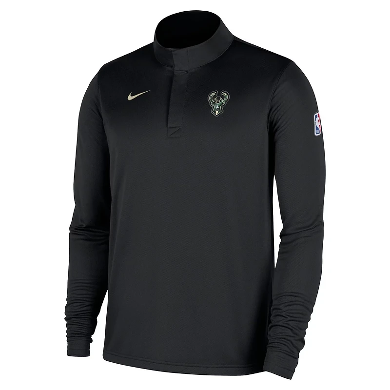 Nike Men’s Milwaukee Bucks 2025-26 Dri-FIT Authentic 1/4-Zip Coaches Jacket