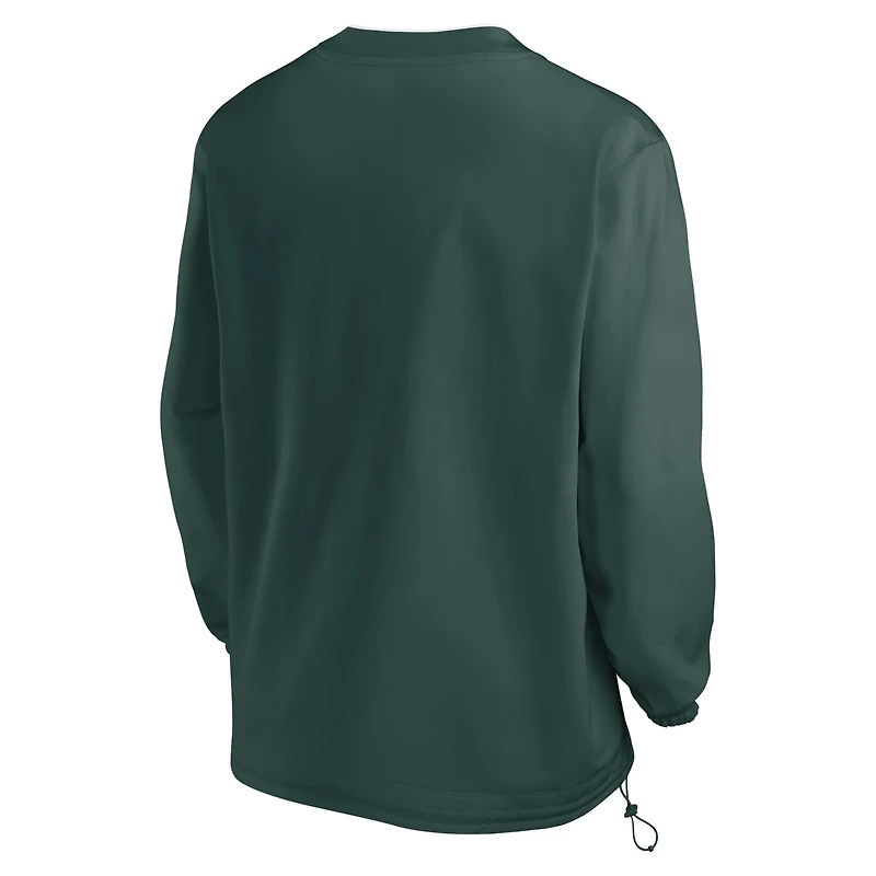 Nike Michigan State Spartans 2024 Sideline Pullover Windshirt