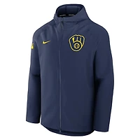 Nike Milwaukee Brewers Authentic Collection Raglan Performance Full-Zip Jacket