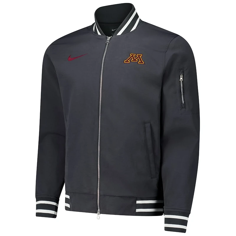 Nike Minnesota Golden Gophers Full-Zip Bomber Jacket