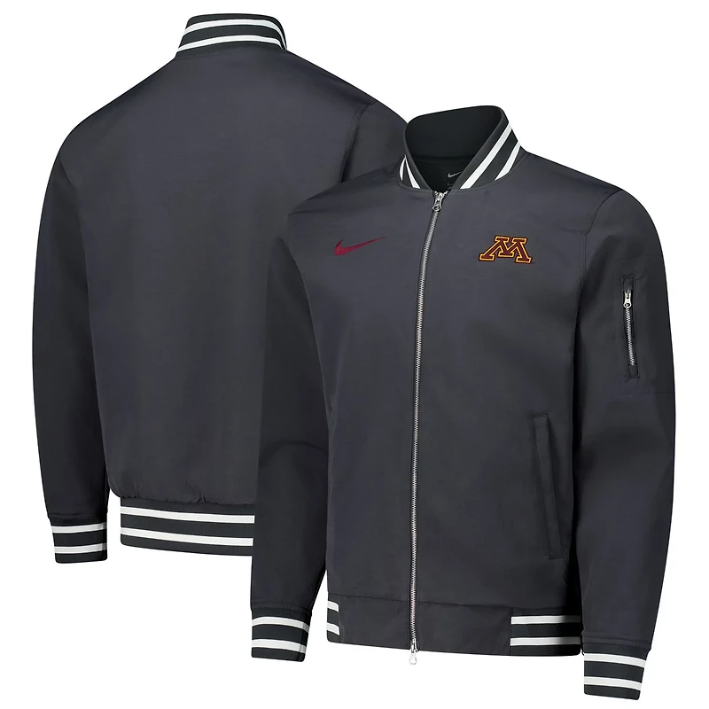 Nike Minnesota Golden Gophers Full-Zip Bomber Jacket