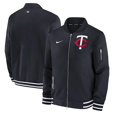 Nike Minnesota Twins Authentic Collection Full-Zip Bomber Jacket