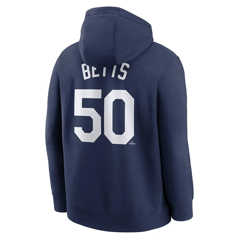 Nike Mookie Betts Los Angeles Dodgers Player Name Number Club Pullover Hoodie