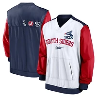 Nike Navy Chicago Sox Rewind Warmup V-Neck Pullover Jacket