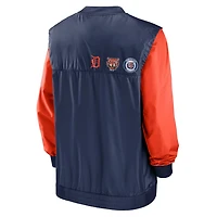 Nike Navy Detroit Tigers Rewind Warmup V-Neck Pullover Jacket