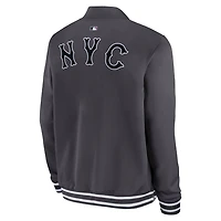 Nike New York Mets Authentic Collection City Connect Full-Zip Bomber Jacket