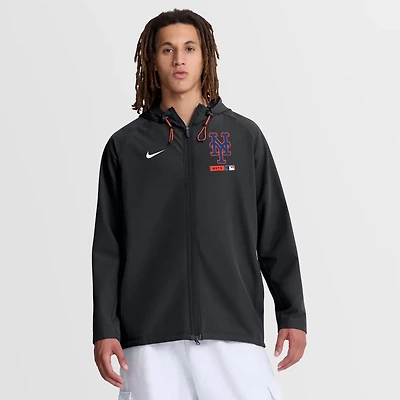 Nike New York Mets Authentic Collection Raglan Therma-FIT Full-Zip Hooded Jacket
