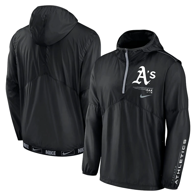 Nike Oakland Athletics Authentic Night Game Performance Half-Zip Windbreaker