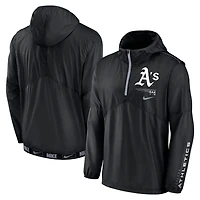 Nike Oakland Athletics Authentic Night Game Performance Half-Zip Windbreaker