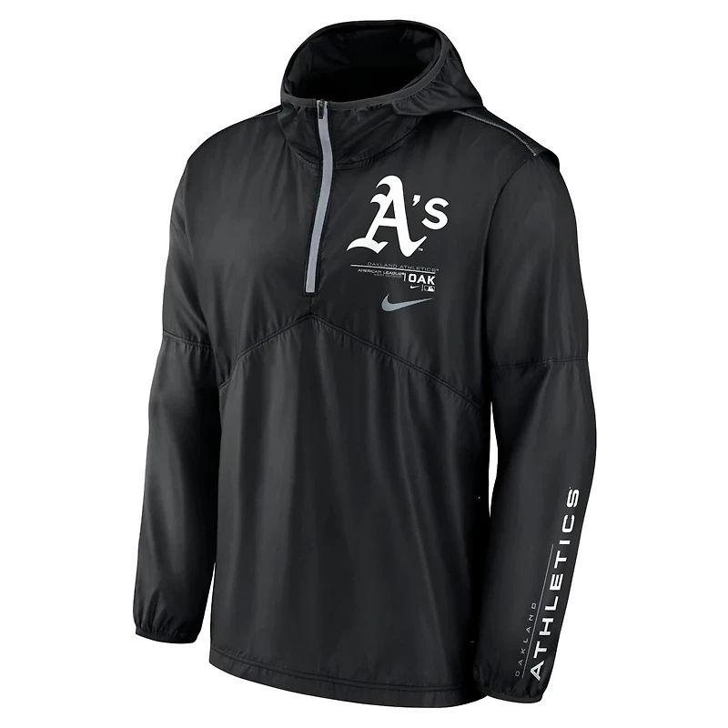 Nike Oakland Athletics Authentic Night Game Performance Half-Zip Windbreaker