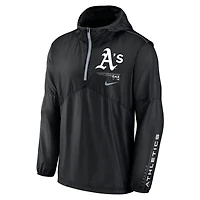 Nike Oakland Athletics Authentic Night Game Performance Half-Zip Windbreaker