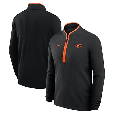 Nike Oklahoma State Cowboys Coaches Courtside Basketball Victory Performance Quarter-Zip Top