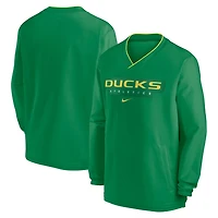 Nike Oregon Ducks 2024 Sideline Pullover Windshirt